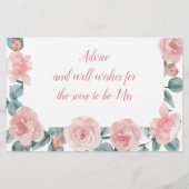 Cartes de conseil en Fête des mariées Dusty Rose E (Dos)