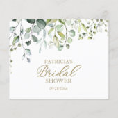 Cartes de conseil en Fête des mariées Eucalyptus v (Dos)