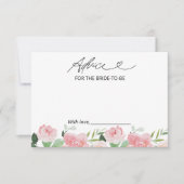 Cartes de conseil en Fête des mariées florale (Devant)