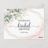 Cartes de conseil en Fête des mariées géométrique  (Dos)