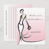 Cartes de conseil en Fête des mariées rose (Devant / Derrière)