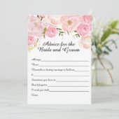 Cartes de conseil en Fêtes des mariées florales (Debout devant)