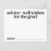 Cartes de conseil et de bien-aimé pour la Grad (Devant)