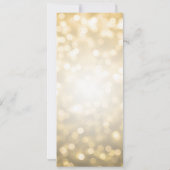 Cartes de conseil Fête de l'mariée Gold Parties sc (Dos)