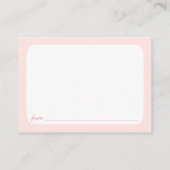 Cartes de conseil Fête des mariées (Dos)