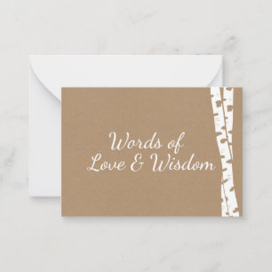 Cartes de conseil Fête des mariées