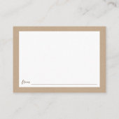 Cartes de conseil Fête des mariées (Dos)