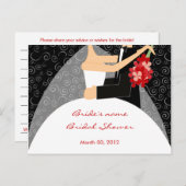 Cartes de conseil Fête des mariées (Devant / Derrière)