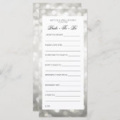 Cartes de conseil Fête des mariées Lumières Partie (Devant / Derrière)