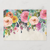 Cartes de conseil florales pour le couple (Dos)