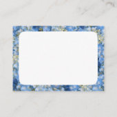 Cartes de conseil Hydrangea et Burlap (Dos)