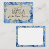 Cartes de conseil Hydrangea et Burlap (Devant / Derrière)