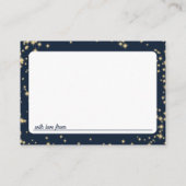 Cartes de conseil Lune et étoiles pour bébé (Dos)