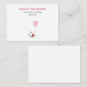 Cartes de conseil maman (Devant / Derrière)