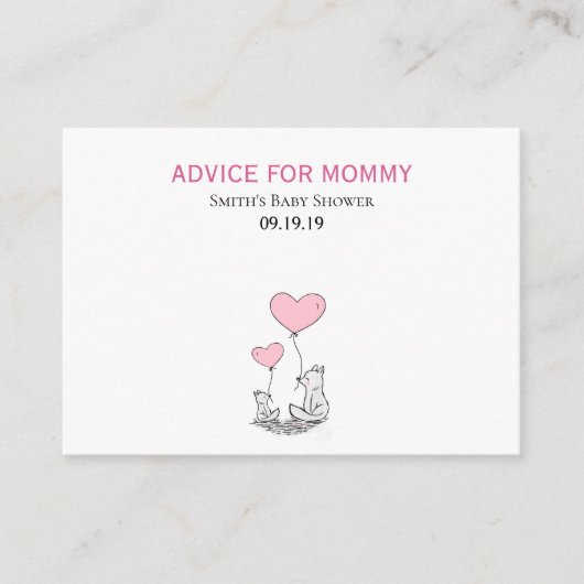 Cartes de conseil maman (Devant)
