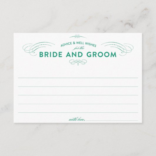 Cartes de conseil mariage (Devant)