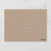 Cartes de conseil Mariage Burlap et dentelle, Rust (Dos)