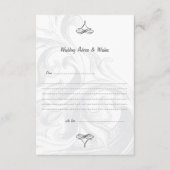 Cartes de conseil Mariage de défilement élégant (Devant)