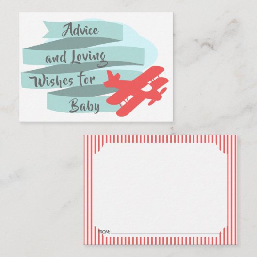 Cartes de conseil pour bébé (Devant / Derrière)