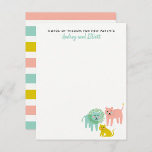 Cartes de conseil pour le Baby shower neutre Littl