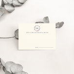 Cartes de conseil pour Mariage de monogramme | Plu<br><div class="desc">Conçues pour coordonner avec notre mariage de monogramme de couronne et les invitations d'évènements à Plum, ces petites cartes en ivoire chaud présentent une illustration de couronnes d'aquarelle dans la baie de prune riche, avec les trois monogrammes initiaux du couple à l'intérieur. Laissez une pile à l'entrée de la réception...</div>