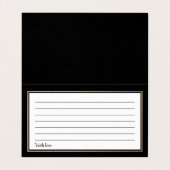 Cartes de conseil pour script Gold Foil Rose moder (Intérieur déplié)