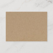 Cartes de conseil sur le mariage personnalisées -  (Dos)