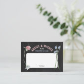 Cartes de conseil Wild Floral Chalkboard (Debout devant)