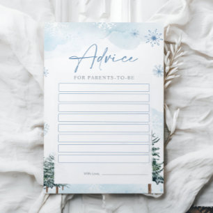 Cartes de conseils baby showers pour les parents à