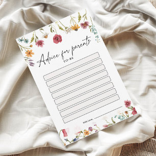 Cartes de conseils baby showers pour les parents à