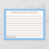 Cartes de conseils Baby showers pour petits Citrou (Dos)