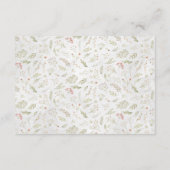 Cartes de conseils de Baby shower de Woodland Hedg (Dos)