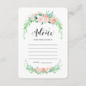 Cartes de conseils de bouquet délicates (Devant)