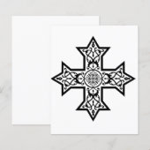 Cartes de conseils de croix copte modèle (Devant / Derrière)