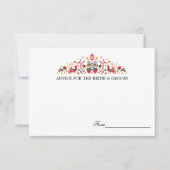 Cartes de conseils de mariage d'art folklorique ru (Devant)