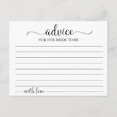 Cartes de conseils de shower de mariage géométriqu (Devant)