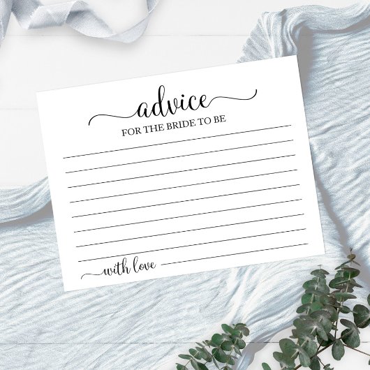 Cartes de conseils de shower de mariage géométriqu