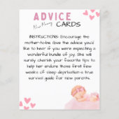 Cartes de conseils maman nouvelles (Dos)