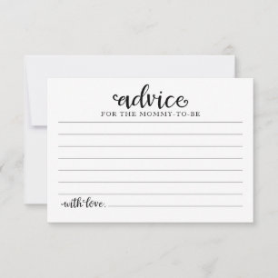 Cartes de conseils pour Baby Shower de fille Hallo
