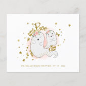 Cartes de conseils pour Baby Shower de fille Hallo (Dos)