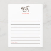 Cartes de conseils pour Baby Shower de Western Cow (Dos)