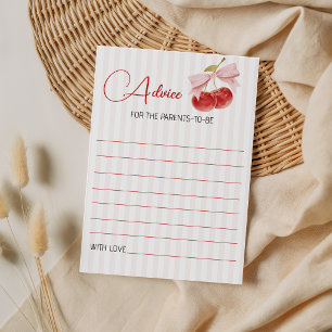Cartes de conseils pour Baby Shower sur le thème d