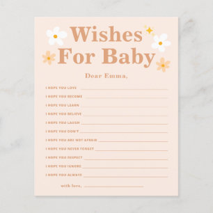 Cartes de conseils pour bébé souhaitées par Boho D