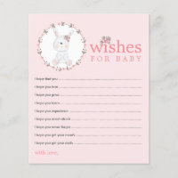 Cartes de conseils pour la baby shower de bébé lap