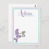 Cartes de conseils pour maman pour Baby Shower Sir (Devant / Derrière)