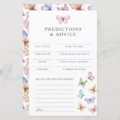 Cartes de conseils pour papillon (Devant / Derrière)