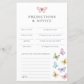 Cartes de conseils pour papillon (Devant)