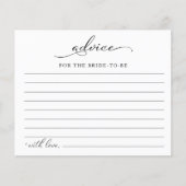 Cartes de conseils pour une baby shower automnal d (Devant)