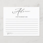 Cartes de conseils pour une Baby Shower Bohème aux (Devant)