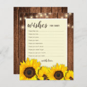 Cartes de conseils rustiques pour bébé pour la fêt (Devant / Derrière)